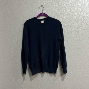 J Crew Men’s Knit Sweater Navy Blue Crewneck size XSmall NWT